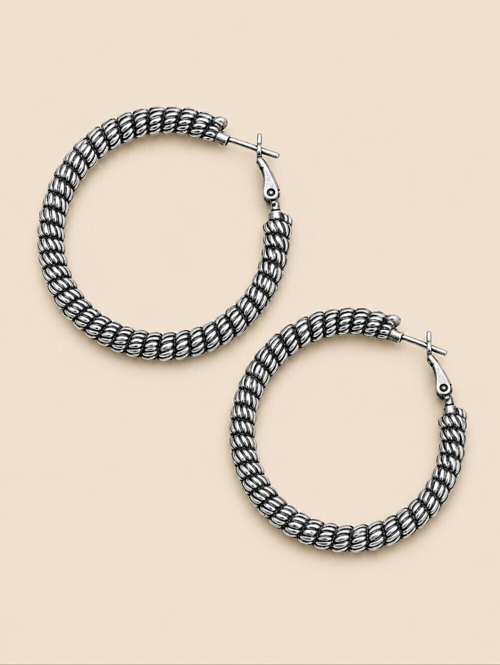VTG Large Coil Hoop Earrings